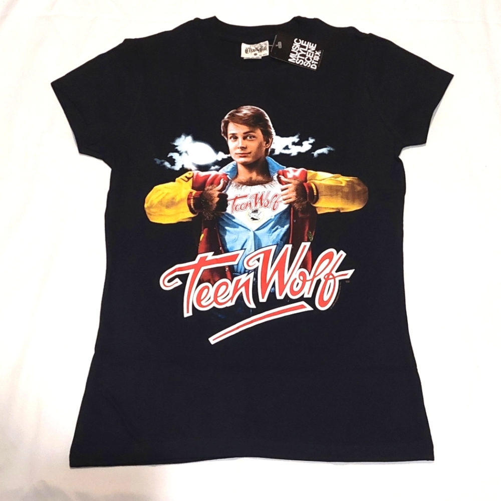 Teen Wolf Scott Howard Women's Junior Black Short Sleeved Tee NWT Size M